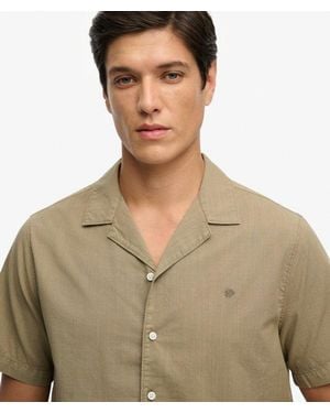 Superdry & Co Cabana Short Sleeve Shirt - Natural