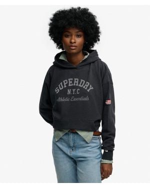 Superdry Athletic Essentials Relaxed Hoodie - Black