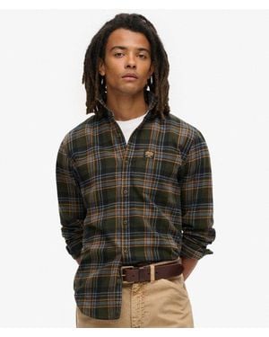 Superdry Organic Cotton Lumberjack Check Shirt - Black
