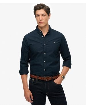 Superdry Classic Oxford Long Sleeve Shirt - Blue
