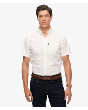 Superdry Oxford Short Sleeve Shirt - White