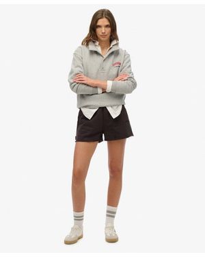 Superdry & Co Essential Logo Garment Dye Shorts - Black