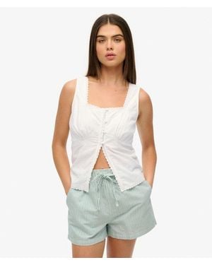 Superdry Ibiza Sleeveless Top - Grey
