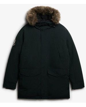 Superdry & Co Everest Faux Fur Parka Jacket - Black