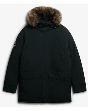 Superdry & Co Everest Faux Fur Parka Jacket - Black