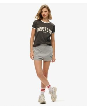 Superdry & Co Athletic Essentials Graphic Shorts - Grey