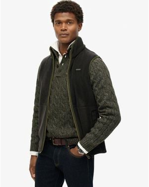 Superdry & Co Estate Fleece Gilet - Black