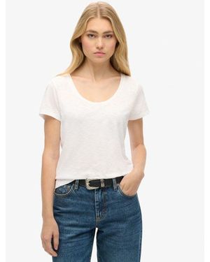 Superdry & Co Studios Scoop Neck T-shirt - White