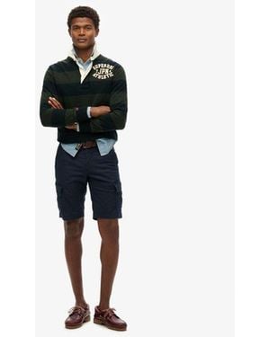 Superdry & Co Organic Cotton Core Cargo Shorts - Blue