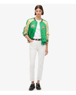 Superdry & Co Sukajan Embroidered Bomber Jacket - Green