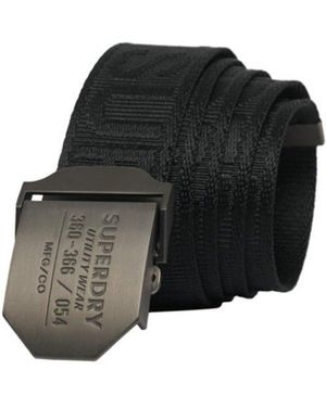 Superdry Workwear Riem Van Singelband - Zwart