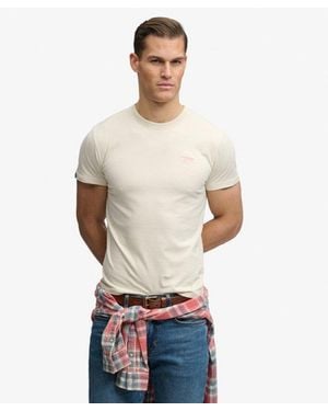 Superdry Essential Stacked Logo Embroidered T-Shirt - White