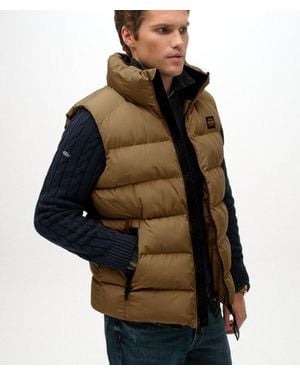 Superdry & Co Sports Puffer Gilet - Yellow