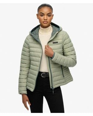 Superdry Gewatteerd Fuji Lite Jack Met Capuchon - Groen