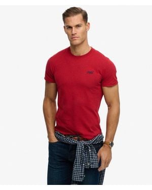Superdry Organic Cotton Essential Logo T-shirt - Red