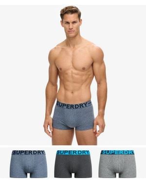 Superdry & Co Organic Cotton Trunk Triple Pack - Blue