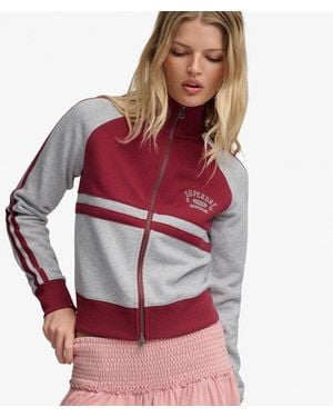 Superdry & Co Cult Zip Through Track Top - Red