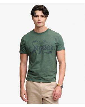 Superdry & Co Vintage Workwear Print T-shirt - Green