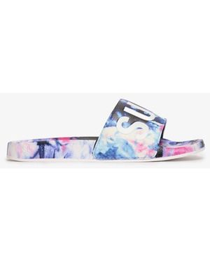 Superdry Tie Dye Vegan Sliders - Blue