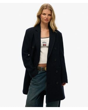 Superdry The Merchant Store - Oversized Town Coat - Black