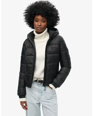 Superdry Sports Puffer Bomber Jacket - Black