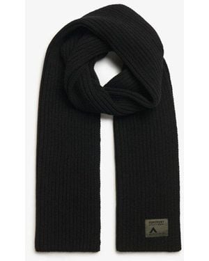 Superdry Workwear Knitted Scarf - Black