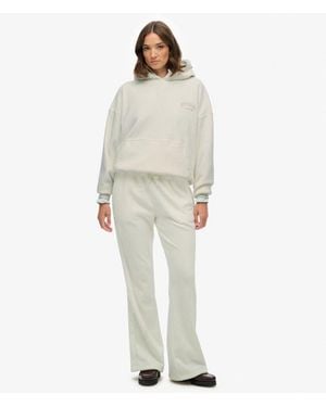 Superdry & Co Country Club Velour Straight sweatpants - White