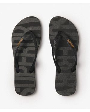 Superdry Essential Teenslippers - Zwart