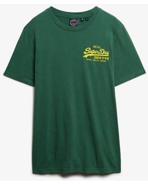 Superdry & Co Vintage Logo Embroidered Relaxed T-shirt - Green