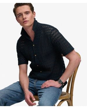 Superdry & Co Knitted Texture Shirt - Blue