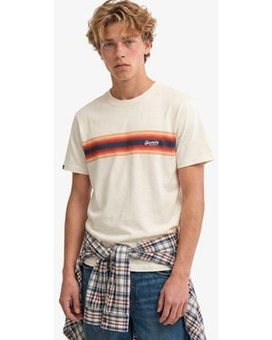 Superdry & Co Outdoor Stripe Logo Relaxed T-shirt - White
