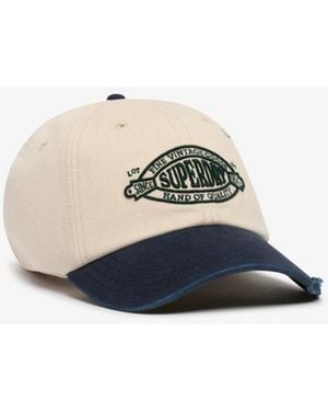 Superdry Contrast Peak Baseballpet - Blauw