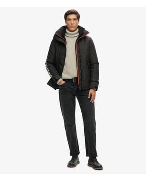 Superdry & Co Hooded Yachter Windbreaker Jacket - Black