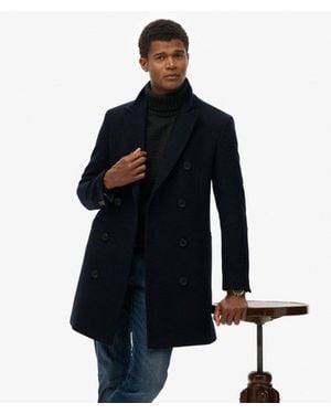 Superdry The Merchant Store - Town Coat - Blauw
