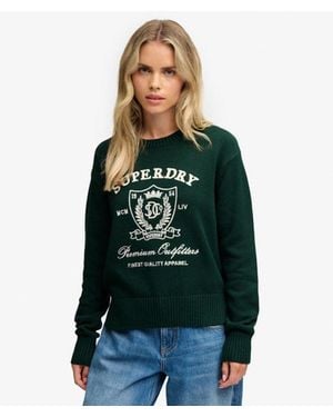Superdry & Co Heritage Graphic Sweater - Green