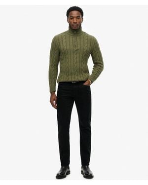 Superdry Organic Cotton Vintage Slim Straight Jeans - Green