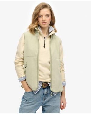 Superdry Active Fleece Gilet - Natural