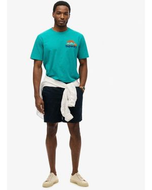 Superdry & Co Core Logo Great Outdoors Chest T-shirt - Blue