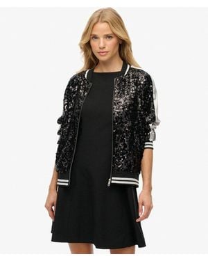 Superdry Sequin Suikajan Jacket - Black