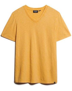 Superdry & Co V-neck Slub Short Sleeve T-shirt - Yellow
