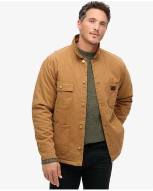 Superdry Surplus Four Pocket Chore Jacket - Natural