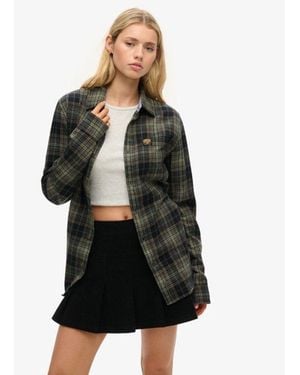 Superdry Vintage Cord Pleated Mini Skirt - Black