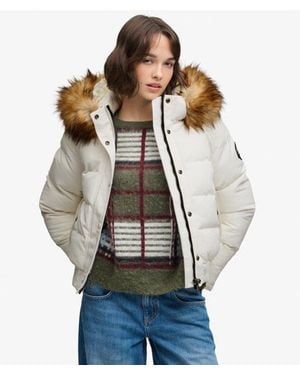 Superdry Everest Hooded Bomber Jacket - Gray