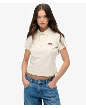 Superdry Athletic Essentials Graphic Polo Shirt - Blue