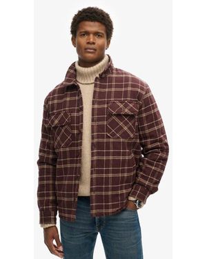 Superdry & Co Surplus Check Jacket - Brown