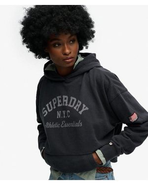 Superdry & Co Athletic Essentials Relaxed Hoodie - Black