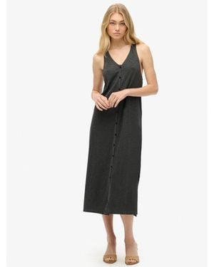 Superdry & Co Beach Jersey Midi Dress - Black
