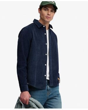 Superdry & Co Cord Overshirt - Blue