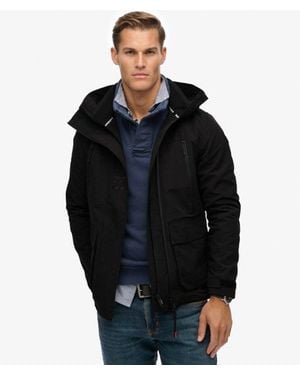 Superdry Hooded Ultimate Embroidered Windbreaker - Black