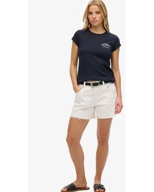 Superdry Athletic Essential Slub T-Shirt - Blue